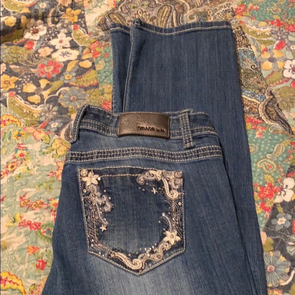 Straight leg jeans